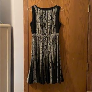 Black and gray dress